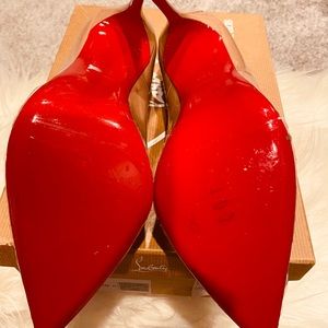 Christian Louboutin so kate nude 120 patent